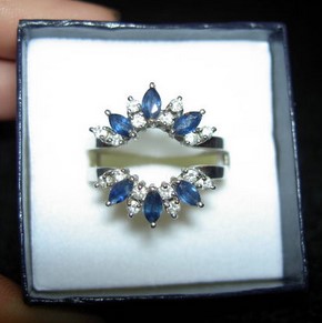 old blue borrowed jewelry