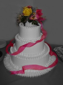 wedding cake selection