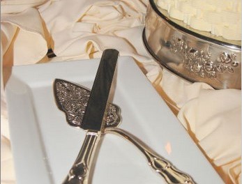 Bridal Accessories Include The Cake Knife